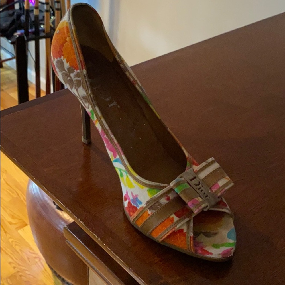 Dior floral heels size 40